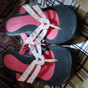White Rhinstone Wedges